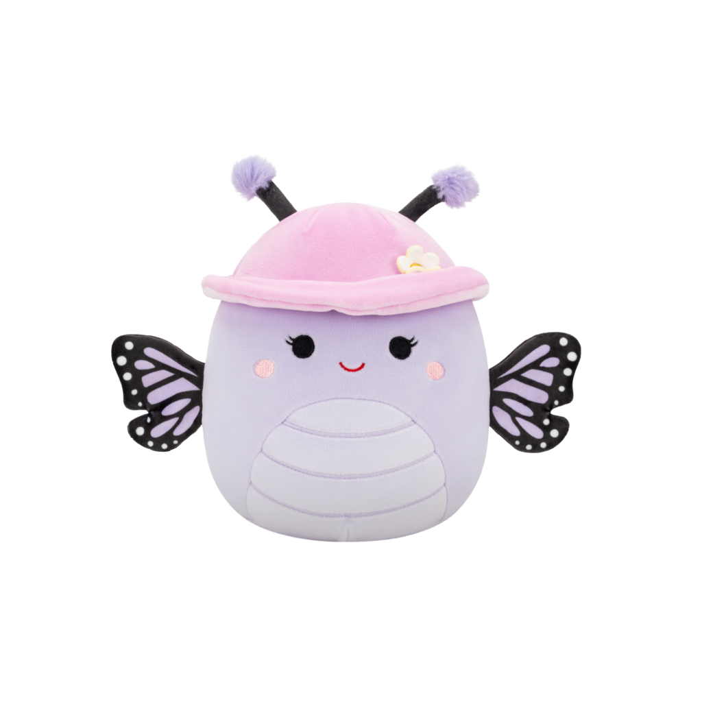 SQUISHMALLOWS Bibiana the Lavender Monarch Butterfly W/Hat and Flower
