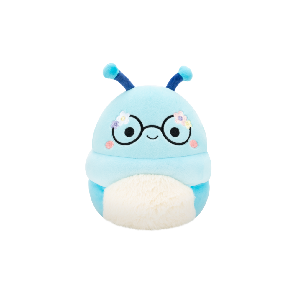 SQUISHMALLOWS Cordelia the Blue Bookworm W/Flowers on Glasses
