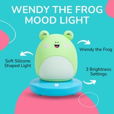 Squishmallows FIZZ Dekoratívne osvetlenie - Žaba Wendy