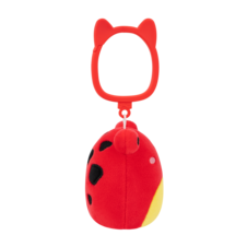 SQUISHMALLOWS Clip-On Obu the Red Tropical Frog W/Mushroom Embroidery