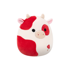 SQUISHMALLOWS Claudio the Cream and Burgundy Spotted Cow