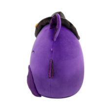 SQUISHMALLOWS Blas the Purple Bat W/Purple Fuzzy Belly and Witch Hat