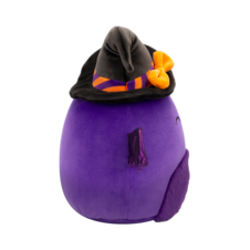 SQUISHMALLOWS Blas the Purple Bat W/Purple Fuzzy Belly and Witch Hat