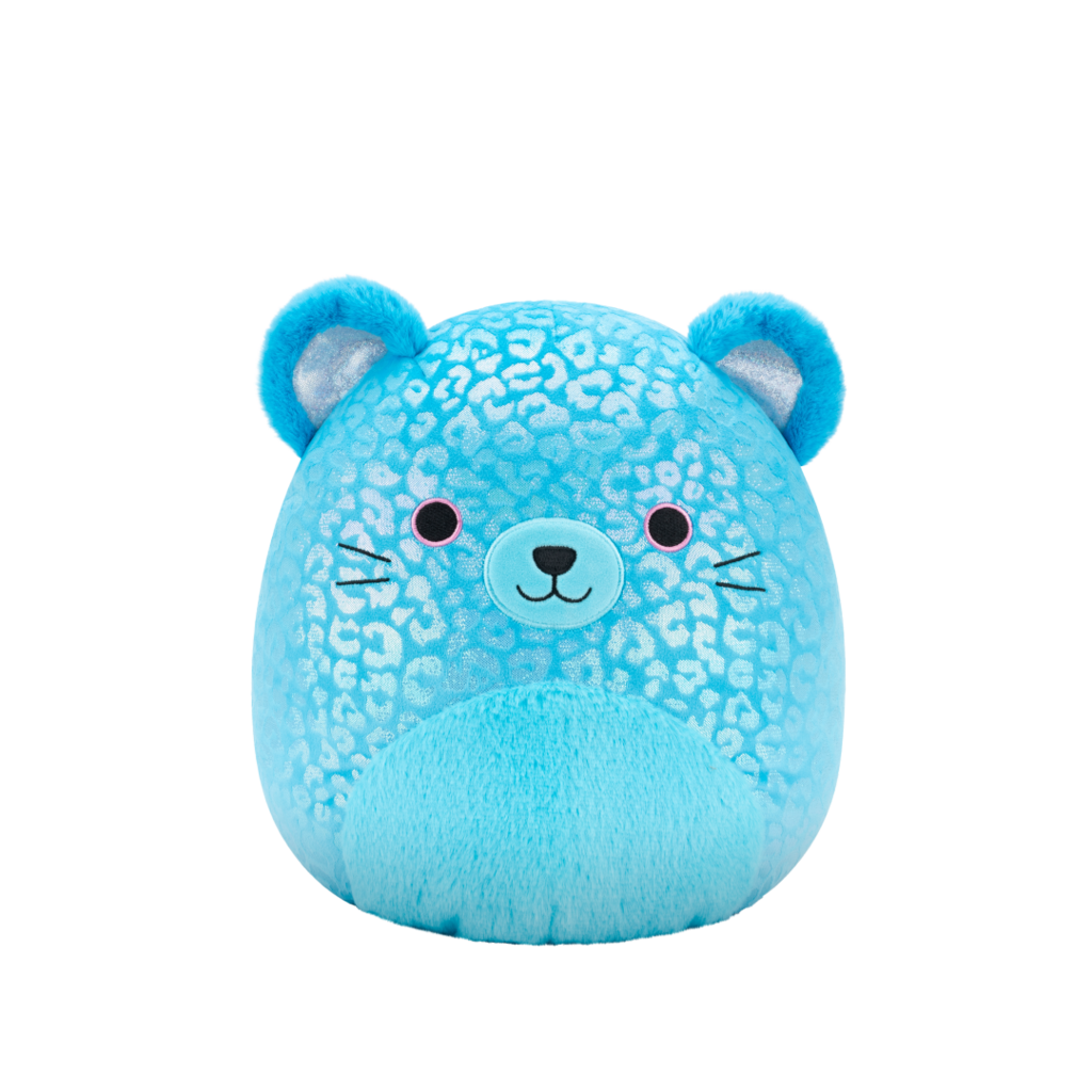 SQUISHMALLOWS Sarge the Blue Jaguar W/Iridescent Spots, 30 cm