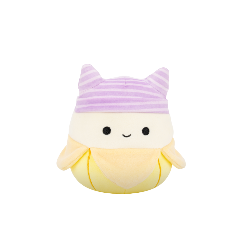 SQUISHMALLOWS Banán s čiapkou – Junie, 13 cm