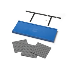 LEGO Polička na vystavenie stavebníc - modrá