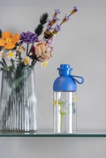 LEGO Hydration Bottle 0,5L Transparent - Flowers