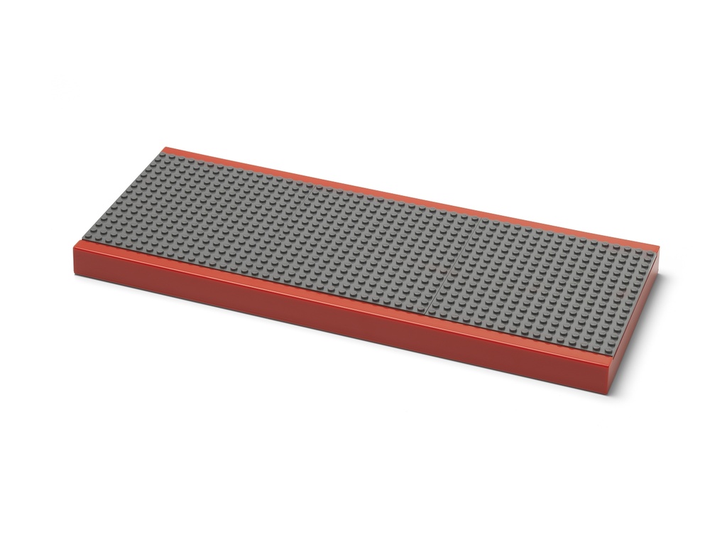 LEGO Polička na vystavenie stavebníc - červená