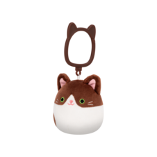 SQUISHMALLOWS Kľúčenka Tmavohnedá mačka - Glaudini