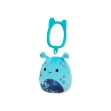 SQUISHMALLOWS Clip-On Garth the Teal Alien with Galaxy Belly 