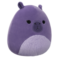 SQUISHMALLOWS Debra the Purple Capybara with Fuzzy Belly, 13 cm