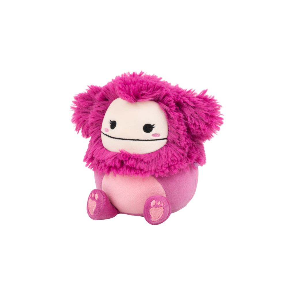 Squishmallows Raspberry SQUISHMALLOWS Nanette the Raspberry Pink Bigfoot, 13 cm
