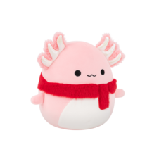 SQUISHMALLOWS Ružový axolotl so šálom - Archie, 30 cm