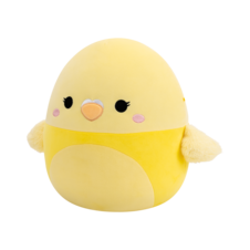 SQUISHMALLOWS Shayna the Yellow Parakeet Bird, 30 cm