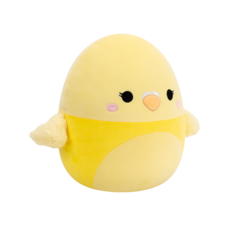 SQUISHMALLOWS Shayna the Yellow Parakeet Bird, 30 cm