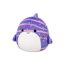 SQUISHMALLOWS Tizziano the Purple Striped Whale Shark, 30 cm