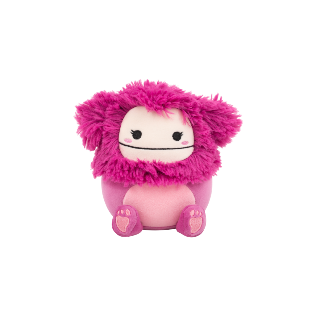 SQUISHMALLOWS Nanette the Raspberry Pink Bigfoot, 13 cm