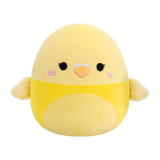SQUISHMALLOWS Shayna the Yellow Parakeet Bird, 30 cm