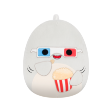 SQUISHMALLOWS Sivý žralok s popcornom - Gordon, 35 cm