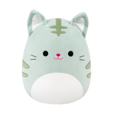SQUISHMALLOWS Chase the Light Green Tabby Cat, 35 cm