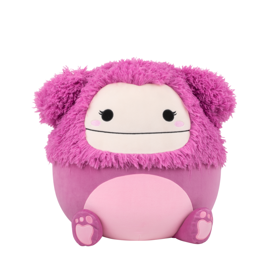 SQUISHMALLOWS Nanette the Raspberry Pink Bigfoot, 35 cm