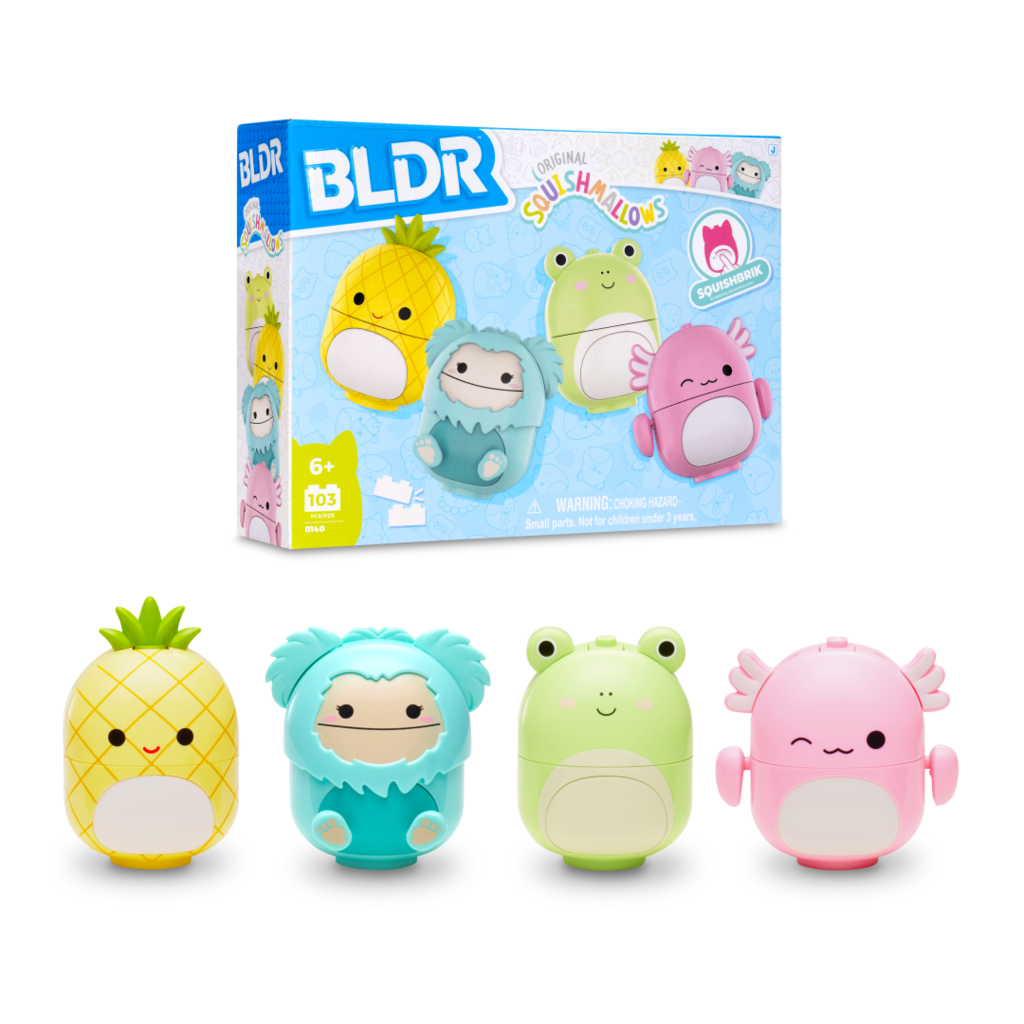 SQUISHMALLOWS BLDR Building Set – 4-Figure Pack