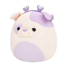 SQUISHMALLOWS Danielle the Bulldog W/Heart Headband