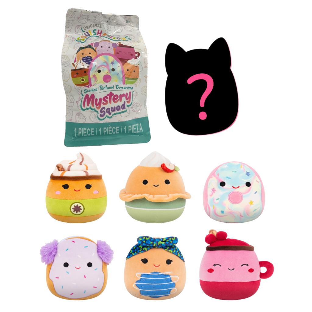 SQUISHMALLOWS Mystery voňavý plyšák, 20 cm - svačinka