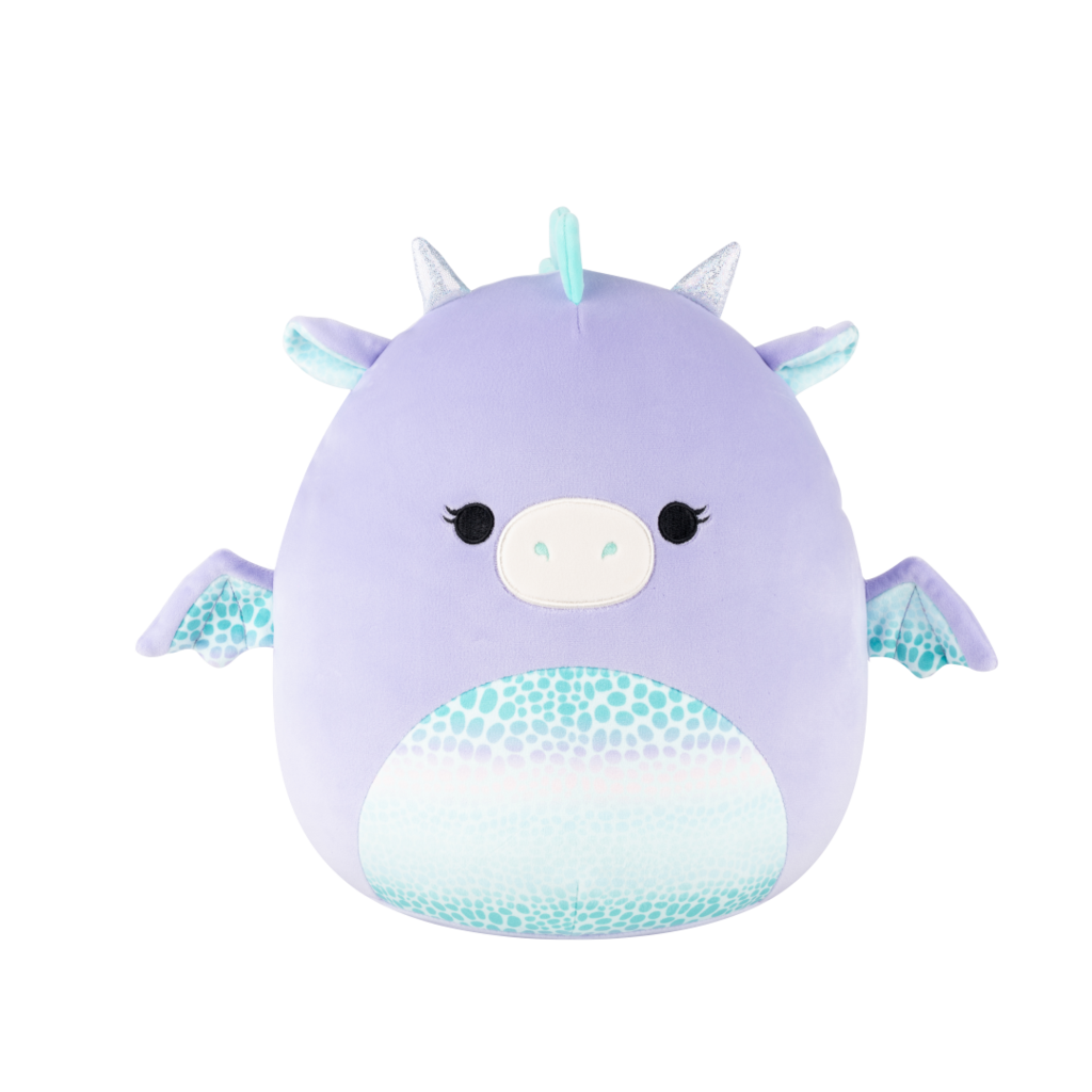 SQUISHMALLOWS Fialový dráček - Drow, 30 cm