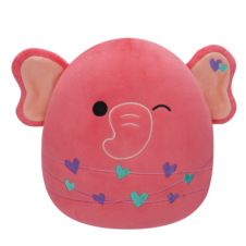 SQUISHMALLOWS Růžový slon - Kyla, 13 cm
