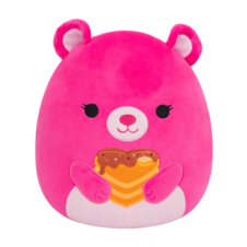 SQUISHMALLOWS Delia the Pink Bear Holding Pancakes