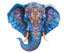 RECENTTOYS Dřevěné puzzle - Slon - 885212_2.png