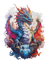 RECENTTOYS Dřevěné puzzle - Drak - 885216_2.png