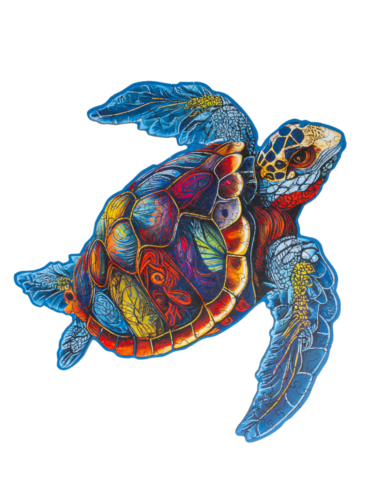 RECENTTOYS Drevené puzzle - Korytnačka