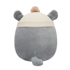 SQUISHMALLOWS Camilo the Grey Chinchilla with Tan Beanie