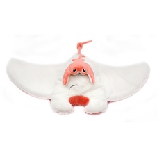 PTIPOTOS Plyšový rejnok Mentalou korálový - máma s miminkem - 74403_4.jpg