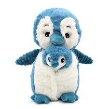 PTIPOTOS Plush penguin Iglou blue - mother with baby