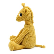 PTIPOTOS Plush girafe Loncou mustard - mother with baby