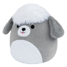 SQUISHMALLOWS Šedobílý ovčácký pes - Arnold, 13 cm - SQCR09799_2.png