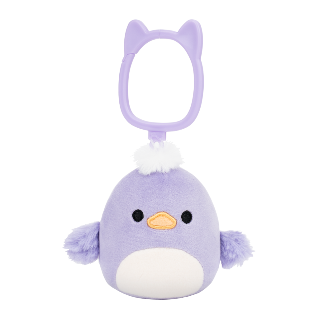 SQUISHMALLOWS Clip-On Daquarius the Purple Duck 