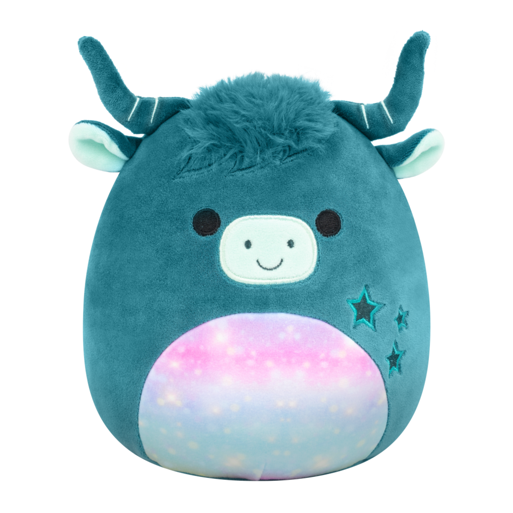 SQUISHMALLOWS Clark the Green Highland Cow, 13 cm