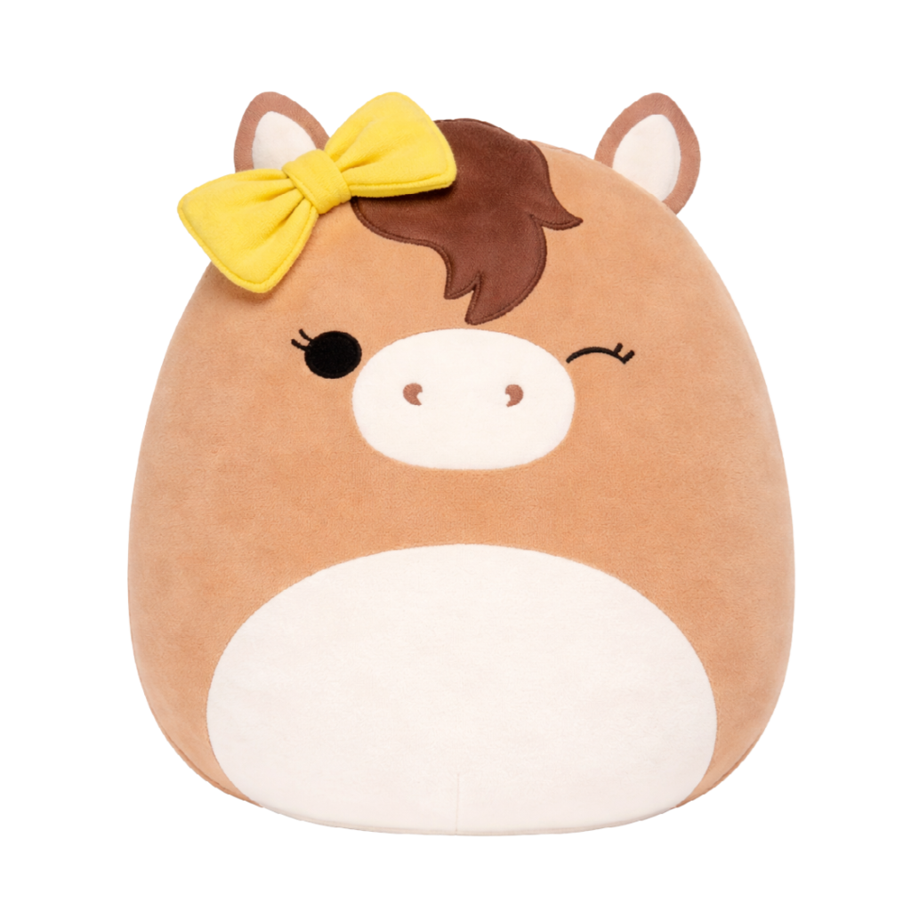 SQUISHMALLOWS Hnědý kůň s mašlí - Tomar, 13 cm - SQCR09803_1.png