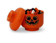 LEGO Storage Head (small) - Pumpkin