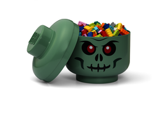 LEGO Storage Head (large) - Green Skeleton