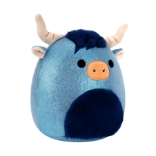SQUISHMALLOWS Toro the Glittered Blue Highland Cow