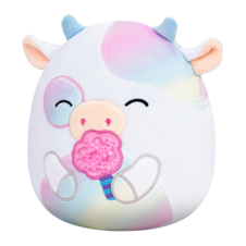 SQUISHMALLOWS Krava s cukrovou vatou - Belozi, 13 cm