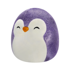 SQUISHMALLOWS Fialový tučniak - Elle, 13 cm