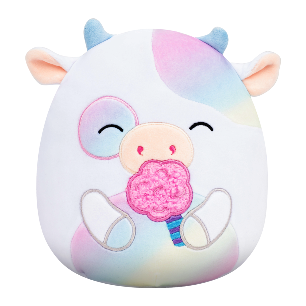 SQUISHMALLOWS Krava s cukrovou vatou - Belozi, 13 cm