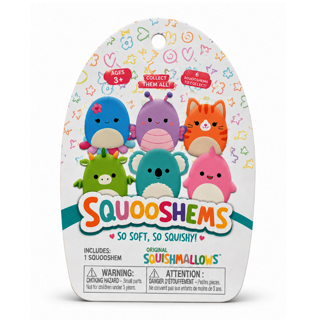 SQUISHMALLOWS Squooshems Mystery antistresová figúrka - Core Squad