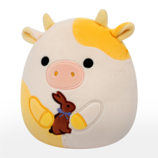 SQUISHMALLOWS Bodie the Cow Holding Chocolate Bunny